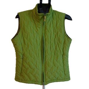 Royal Robbins Green Packable Quilted Outdoor Cottagecore Vest Women’s L - Large